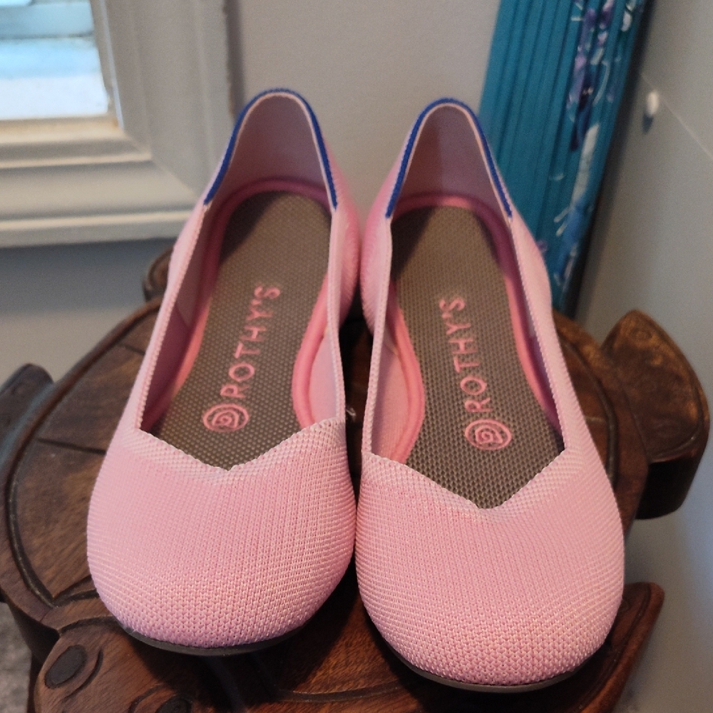 Rothy's Pink Classic Flats
